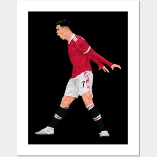 Cristiano Ronaldo celebration Posters and Art